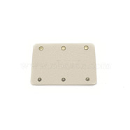 PU Leather Handle Protector Strap Covers, with Zinc Alloy Button, for Craft Strap Making Supplies, BurlyWood, 13x9x0.15cm(AJEW-WH0250-05B)