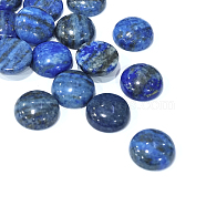 Dyed Natural Lapis Lazuli Gemstone Dome/Half Round Cabochons, 18x6mm(G-J330-06-18mm)
