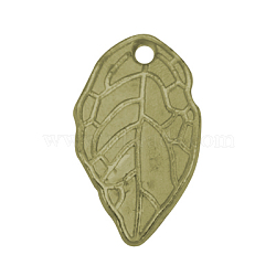 Alloy Pendants, Cadmium Free & Nickel Free & Lead Free, Leaf, Antique Bronze, 16x9x2mm, Hole: 2mm(PALLOY-R41-AB-FF)