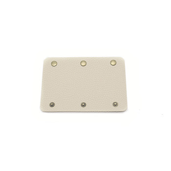 PU Leather Handle Protector Strap Covers, with Zinc Alloy Button, for Craft Strap Making Supplies, BurlyWood, 13x9x0.15cm