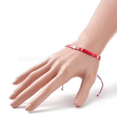 bracelet à maillons en graines de verre(BJEW-JB08894-05)-4