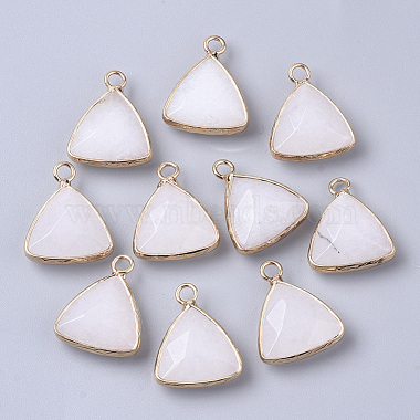 Golden Triangle White Jade Pendants