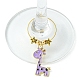 Giraffe Alloy Enamel Pendants Wine Glass Charms Sets(AJEW-JO00186)-5