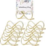Iron Infinity Message Clip, Marriage Accessories, Golden, 28x64~74x55mm, Inner Size: 47x52mm(IFIN-WH0050-11G)