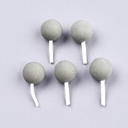 Handmade Polymer Clay 3D Lollipop Embellishments, for Party DIY Decorations, Gray, 21~26x10.5mm(CLAY-T016-82A)