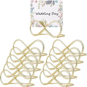 Iron Infinity Message Clip, Marriage Accessories, Golden, 28x64~74x55mm, Inner Size: 47x52mm