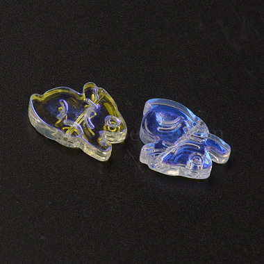 Galvanoplastie perles de verre transparentes(X-GLAA-Q092-03-B01)-4