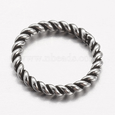 925 Thailand Sterling Silver Round Rings(STER-P005-13)-3