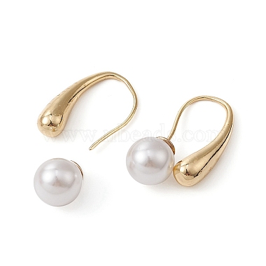 2Pcs Brass Teardrop Dangle Earrings(DIY-YW0007-30)-2