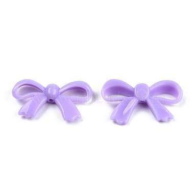 Medium Purple Bowknot Acrylic Beads