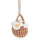 Wool Yarn Crochet Daisy Bouquet Car Hanging Decorations(HJEW-WH0069-13B)-1