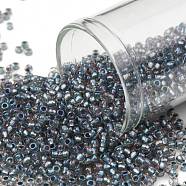 TOHO Round Seed Beads, Japanese Seed Beads, (272) Inside Color AB Crystal/Light Blue Lined, 11/0, 2.2mm, Hole: 0.8mm, about 1110pcs/10g(X-SEED-TR11-0272)