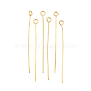 Ion Plating(IP) 304 Stainless Steel Eye Pins, Real 18K Gold Plated, 21 Gauge, 23x0.7mm, Hole: 1.9mm(STAS-I320-B16-G)