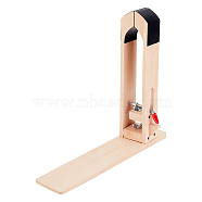 Leather Clips, Beech Wooden Leather Crafts Holder, Sewing DIY Table Clamp, PeachPuff, Finished: 400x90x355mm(TOOL-WH0051-55)