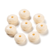 Opaque Acrylic Beads, Faceted, Rondelle, PapayaWhip, 8.5x5mm, Hole: 1.8mm(OACR-H116-08A)