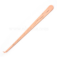 Stainless Steel Candle Wick Dipper, Candle Hook Put Out Candle Tool Accessories, Rose Gold, 20x1.8cm(CAND-PW0013-74C)