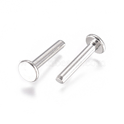 201 Stainless Steel Findings, Stainless Steel Color, 13x5mm, Pin: 2mm(STAS-L234-171P)