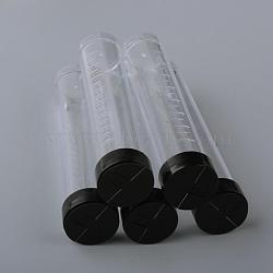 Plastic Bead Containers, Bottle, Column, Clear, 106x21mm, Capacity: 20ml(0.67 fl. oz)(CON-S041-01)