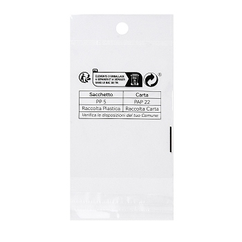 Rectangle Plastic Self Top Seal Bags, Resealable Bags, White, 14x7x0.1cm