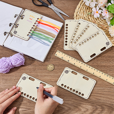 10pcs mdf couverture de temp&eacute;rature r&eacute;utilisable tableau des couleurs(AJEW-WH0460-155)-3