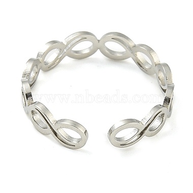 304 anillos abiertos ajustables de acero inoxidable(RJEW-S237-02P)-3