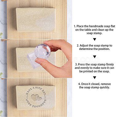 tampons à savon en acrylique transparent avec de grandes poignées(DIY-WH0445-019)-3