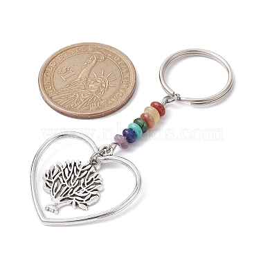 Heart Alloy Pendant Keychain(KEYC-JKC00626-03)-3