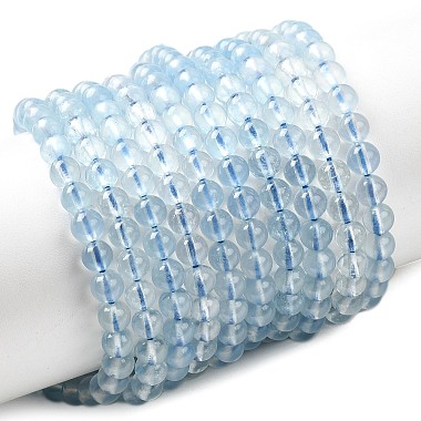 Natural Aquamarine Beads Strands(G-G344-A07-4mm)-2