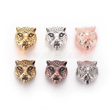 11mm Leopard Alloy Beads