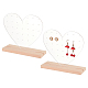 Transparent Heart Acrylic Earring Display Stands(EDIS-WH0016-030)-1