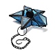 Pentagonal Star Embossed Glass Candle Holder(AJEW-NH0001-03B)-2