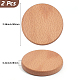2Pcs Beech Wood Cup Mats(WOOD-DJ0001-10)-2
