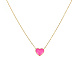 ожерелья с подвесками в форме сердца из нержавеющей стали(YM4283-1)-1