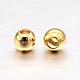 Real 18K Gold Plated Brass Round Spacer Beads(X-KK-L147-197-2.5mm-NR)-2