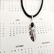 Feather Pendant Necklaces for Men and Women(AY9011)