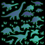 PVC Plastic Luminous Wall Stickers, Glow in The Dark Wall Decoration, Dinosaur Pattern, 600x300mm(DIY-WH0384-006)