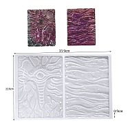 DIY Silicone Molds, Resin Casting Molds, For UV Resin, Epoxy Resin Jewelry Making, White, 339x228x9mm(PW-WG41417-01)