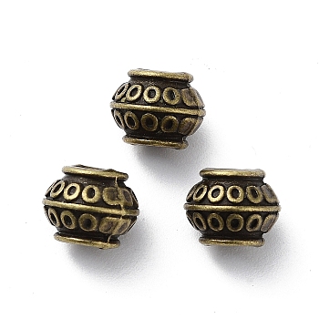 Tibetan Style Alloy Beads, Cadmium Free & Lead Free, Antique Bronze, 8.5x6.5mm, Hole: 3.5mm