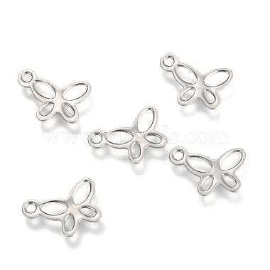 Stainless Steel Color Butterfly 304 Stainless Steel Charms