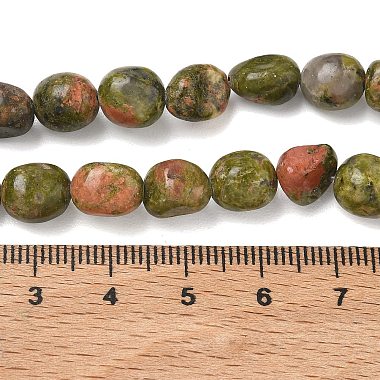 nat&uuml;rlichen unakite Perlenstr&auml;nge(G-C286-A13)-5