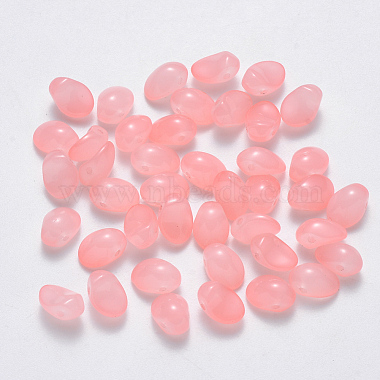 Pink Oval Glass Charms