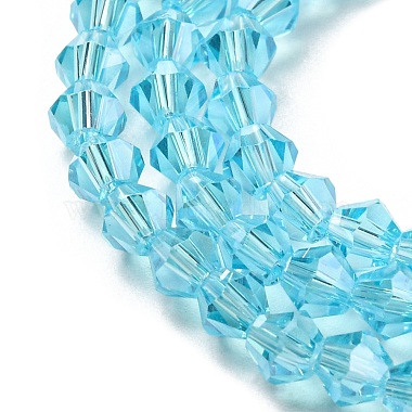 Transparent Electroplate Glass Beads Strands(GLAA-F029-2mm-C20)-3