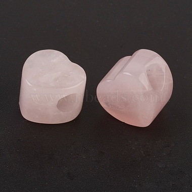 Natürlichen Rosenquarz europäischen Perlen(X-G-F580-C01)-2