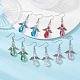 Tibetan Style Alloy Angel Fairy Dangle Earrings(EJEW-JE05425-01)-2