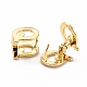 Initial Hoop Earrings for Women(EJEW-P194-01G-Q)-2