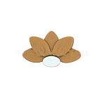 Lotus Food Grade Eco-Friendly Silicone Beads, Peru, 18x30x8mm, Hole: 2.2mm(SIL-WH0013-50H)