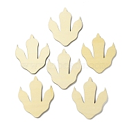 Unfinished Wood Dinosaur Claw Ornaments, Blank Laser Cut Wooden Slices, for DIY Painting Craft, Light Yellow, 89x74x2.5mm, 6pcs/set(WOOD-XCP0002-03)