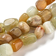 Natural Jade Bead Strands, Xiuyan Jade, Nuggets, 5~7X5~7mm, Hole: 1mm, about 15.7 inch(G-P070-02)