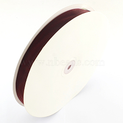 1 inch Single Face Velvet Ribbon, Dark Red, 1 inch(25.4mm), about 25yards/roll(22.86m/roll)(OCOR-R019-25.4mm-135)