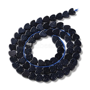 Synthetic Blue Goldstone Beads Strands(G-M403-A50-02A)-3